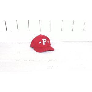 90s vintage red/white letter F star baseball hat/D Series flexfit baseball cap/P